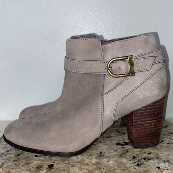 Cole Haan Cassidy Strap Bootie Iron Steel Nubuck Size 8.5 B - Picture 11 of 16